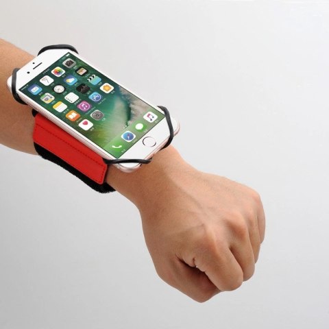 Etui opaska sportowa na nadgarstek armband do biegania na telefon do 6'' cali czarny