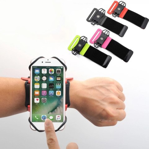 Etui opaska sportowa na nadgarstek armband do biegania na telefon do 6'' cali czarny
