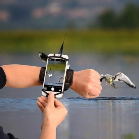 Etui opaska sportowa na nadgarstek armband do biegania na telefon do 6'' cali czarny