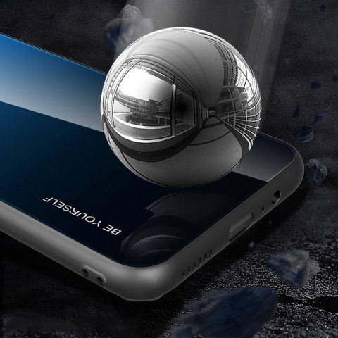 Gradient Glass etui pokrowiec nakładka ze szkła hartowanego Huawei P40 Lite E różowo-fioletowy Gradient Glass etui pokrowiec nakładka ze szkła hartowanego Huawei P40 Lite E różowo-fioletowy