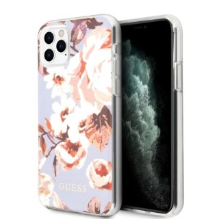 Guess GUHCN58IMLFL02 iPhone 11 Pro liliowy/lilac N°2 Flower Collection