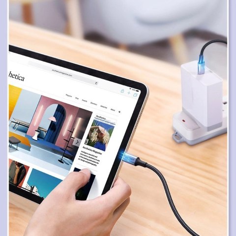 Kabel Ugreen US316 70427 USB-C - USB-C PD QC FCP 100W 5A 480Mb/s 1m - szary Kabel Ugreen US316 70427 USB-C - USB-C PD QC FCP 100W 5A 480Mb/s 1m - szary