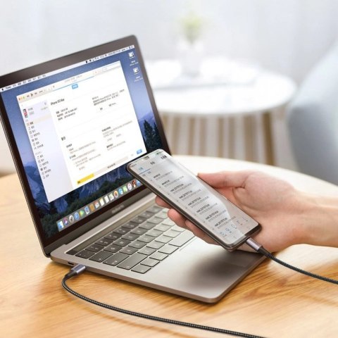 Kabel Ugreen US316 70427 USB-C - USB-C PD QC FCP 100W 5A 480Mb/s 1m - szary Kabel Ugreen US316 70427 USB-C - USB-C PD QC FCP 100W 5A 480Mb/s 1m - szary