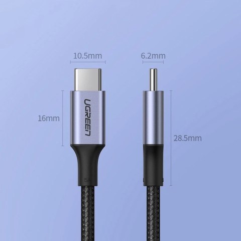 Kabel Ugreen US316 70427 USB-C - USB-C PD QC FCP 100W 5A 480Mb/s 1m - szary Kabel Ugreen US316 70427 USB-C - USB-C PD QC FCP 100W 5A 480Mb/s 1m - szary