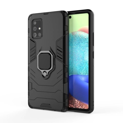 Ring Armor pancerne hybrydowe etui pokrowiec + magnetyczny uchwyt Samsung Galaxy A71 5G czarny Ring Armor pancerne hybrydowe etui pokrowiec + magnetyczny uchwyt Samsung Galaxy A71 5G czarny