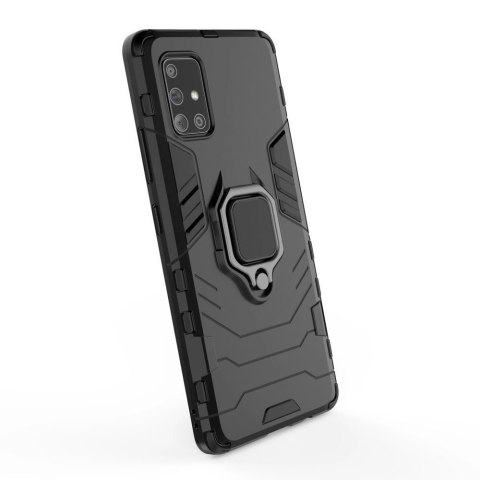 Ring Armor pancerne hybrydowe etui pokrowiec + magnetyczny uchwyt Samsung Galaxy A71 5G czarny Ring Armor pancerne hybrydowe etui pokrowiec + magnetyczny uchwyt Samsung Galaxy A71 5G czarny