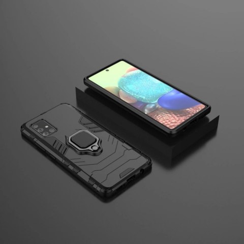 Ring Armor pancerne hybrydowe etui pokrowiec + magnetyczny uchwyt Samsung Galaxy A71 5G czarny Ring Armor pancerne hybrydowe etui pokrowiec + magnetyczny uchwyt Samsung Galaxy A71 5G czarny