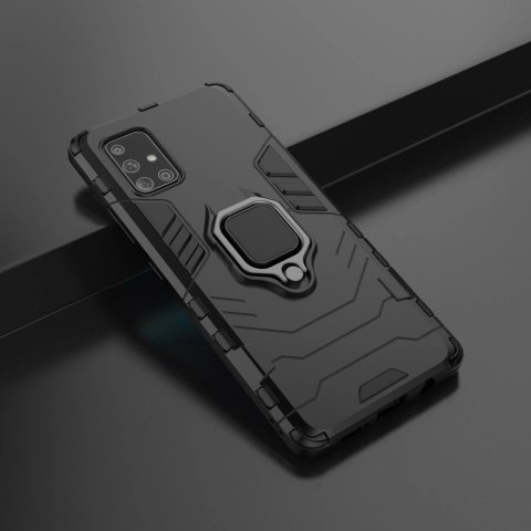 Ring Armor pancerne hybrydowe etui pokrowiec + magnetyczny uchwyt Samsung Galaxy A71 5G czarny Ring Armor pancerne hybrydowe etui pokrowiec + magnetyczny uchwyt Samsung Galaxy A71 5G czarny