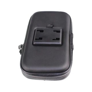 Rowerowy wodoodporny motocyklowy uchwyt torba sakwa na telefon na kierownicę XL (max wymiar telefonu: 165 mm x 80 mm) czarny (be
