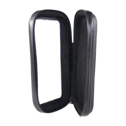 Rowerowy wodoodporny motocyklowy uchwyt torba sakwa na telefon na kierownicę XL (max wymiar telefonu: 165 mm x 80 mm) czarny (be
