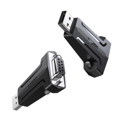 Ugreen adapter konwerter przejściówka DB9 RS-232 - USB czarny (80111 CM326) Ugreen adapter konwerter przejściówka DB9 RS-232 - USB czarny (80111 CM326)