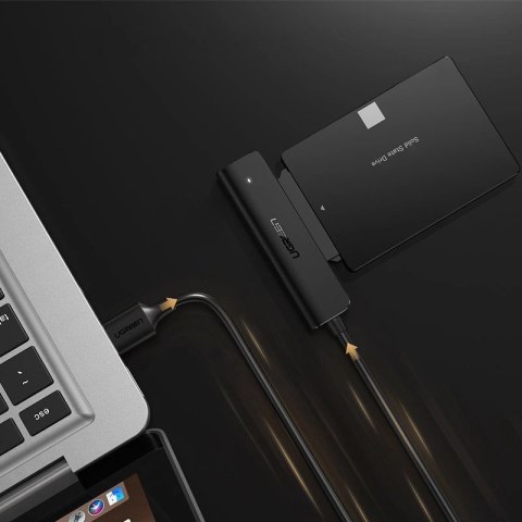 Ugreen adapter przejściówka dysku HDD SSD 2,5'' SATA III 3.0 - USB 3.2 Gen 1 (USB 5 Gbps) czarny (70609 CM321) Ugreen adapter przejściówka dysku HDD SSD 2,5'' SATA III 3.0 - USB 3.2 Gen 1 (USB 5 Gbps) czarny (70609 CM321)
