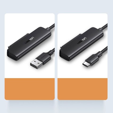 Ugreen adapter przejściówka dysku HDD SSD 2,5'' SATA III 3.0 - USB 3.2 Gen 1 (USB 5 Gbps) czarny (70609 CM321) Ugreen adapter przejściówka dysku HDD SSD 2,5'' SATA III 3.0 - USB 3.2 Gen 1 (USB 5 Gbps) czarny (70609 CM321)