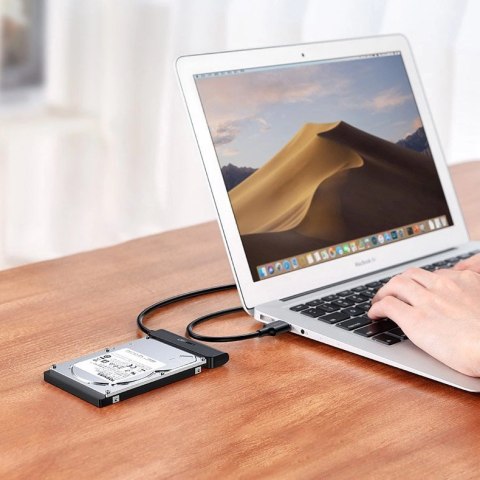 Ugreen adapter przejściówka dysku HDD SSD 2,5'' SATA III 3.0 - USB 3.2 Gen 1 (USB 5 Gbps) czarny (70609 CM321) Ugreen adapter przejściówka dysku HDD SSD 2,5'' SATA III 3.0 - USB 3.2 Gen 1 (USB 5 Gbps) czarny (70609 CM321)