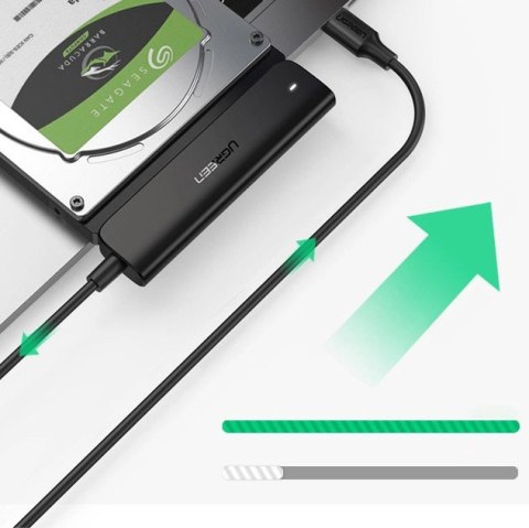 Ugreen adapter przejściówka dysku HDD SSD 2,5'' SATA III 3.0 - USB Typ C 3.2 Gen 1 (SuperSpeed USB 5 Gbps) czarny (70610 CM321) Ugreen adapter przejściówka dysku HDD SSD 2,5'' SATA III 3.0 - USB Typ C 3.2 Gen 1 (SuperSpeed USB 5 Gbps) czarny (70610 CM321)