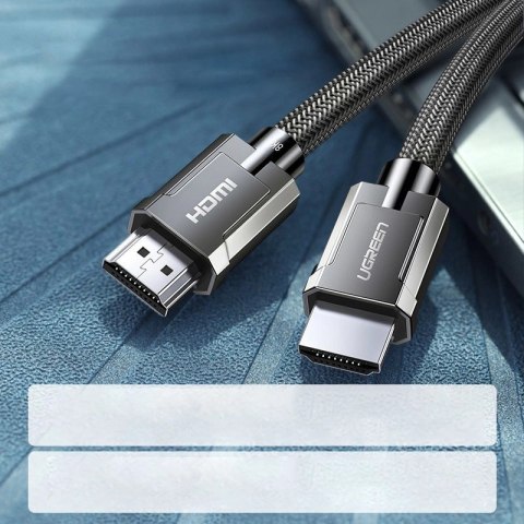 Ugreen kabel przewód HDMI 2.1 8K 60 Hz / 4K 120 Hz 3D 48 Gbps HDR VRR QMS ALLM eARC QFT 2 m szary (HD135 70321) Ugreen kabel przewód HDMI 2.1 8K 60 Hz / 4K 120 Hz 3D 48 Gbps HDR VRR QMS ALLM eARC QFT 2 m szary (HD135 70321)