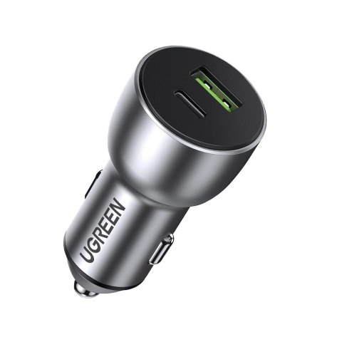 Ugreen ładowarka samochodowa USB / USB Typ C Quick Charge 3.0 Power Delivery 36 W 3 A szary (CD213 60980) Ugreen ładowarka samochodowa USB / USB Typ C Quick Charge 3.0 Power Delivery 36 W 3 A szary (CD213 60980)