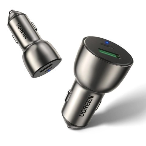 Ugreen ładowarka samochodowa USB / USB Typ C Quick Charge 3.0 Power Delivery 36 W 3 A szary (CD213 60980) Ugreen ładowarka samochodowa USB / USB Typ C Quick Charge 3.0 Power Delivery 36 W 3 A szary (CD213 60980)