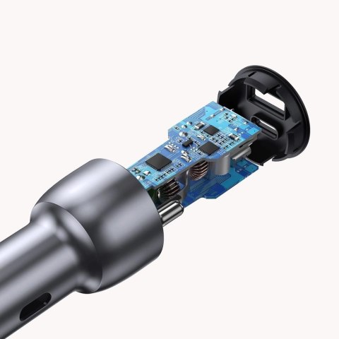 Ugreen ładowarka samochodowa USB / USB Typ C Quick Charge 3.0 Power Delivery 36 W 3 A szary (CD213 60980) Ugreen ładowarka samochodowa USB / USB Typ C Quick Charge 3.0 Power Delivery 36 W 3 A szary (CD213 60980)