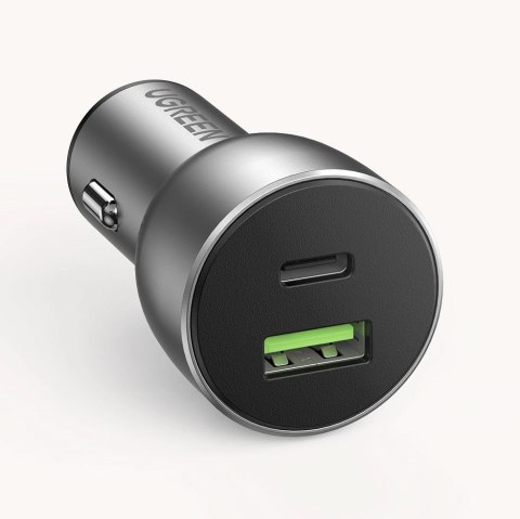 Ugreen ładowarka samochodowa USB / USB Typ C Quick Charge 3.0 Power Delivery 36 W 3 A szary (CD213 60980) Ugreen ładowarka samochodowa USB / USB Typ C Quick Charge 3.0 Power Delivery 36 W 3 A szary (CD213 60980)