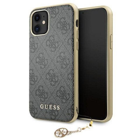 Guess nakładka do iPhone 11 GUHCN61GF4GGR szara hard case 4G Charms Collection Guess nakładka do iPhone 11 GUHCN61GF4GGR szara hard case 4G Charms Collection