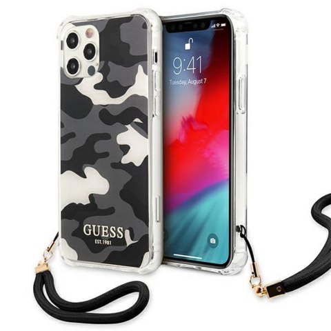 Guess nakładka do iPhone 11 GUHCN61KSARBK czarna hard case Camo Collection Guess nakładka do iPhone 11 GUHCN61KSARBK czarna hard case Camo Collection