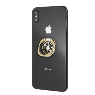 Guess podstawka Ring GURSEQGBK złoto-czarna 4G