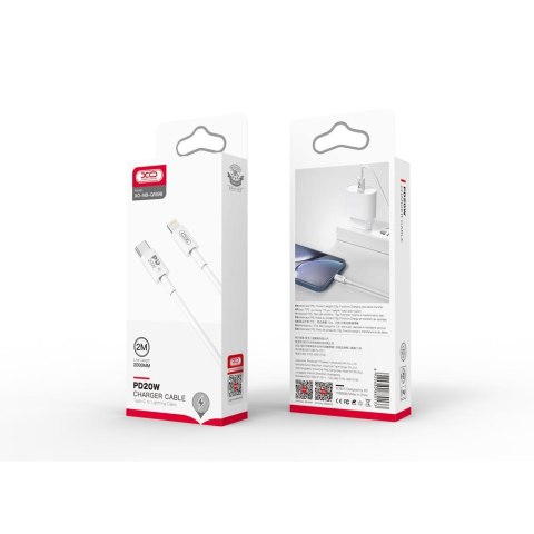 XO kabel NB-Q189B PD USB-C - Lightning 2,0m 20W biały XO kabel NB-Q189B PD USB-C - Lightning 2,0m 20W biały