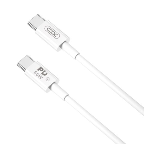 XO kabel NB-Q190B PD USB-C - USB-C 2,0m 60W biały XO kabel NB-Q190B PD USB-C - USB-C 2,0m 60W biały