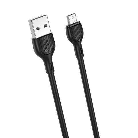XO kabel NB200 USB - microUSB 1,0m 2.1A czarny XO kabel NB200 USB - microUSB 1,0m 2.1A czarny