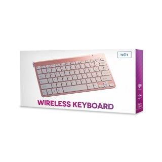 Setty klawiatura bezprzewodowa rose gold