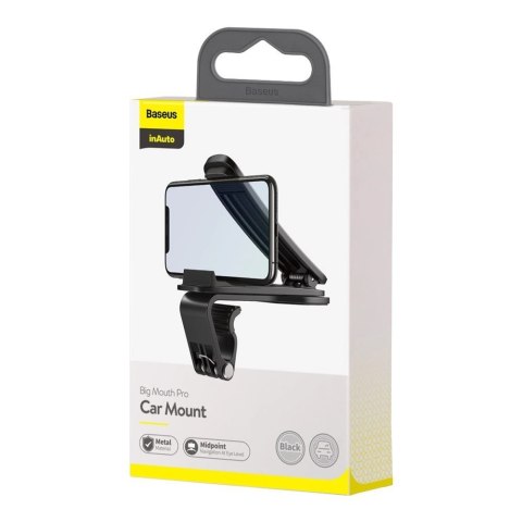 Baseus Big Mouth Pro uchwyt samochodowy klamra na deskę rozdzielczą czarny (SUDZ-A01) Baseus Big Mouth Pro uchwyt samochodowy klamra na deskę rozdzielczą czarny (SUDZ-A01)