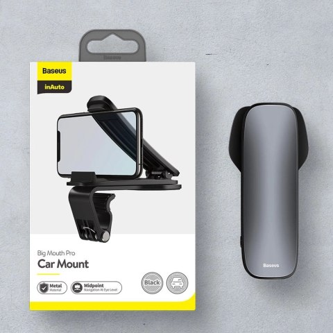 Baseus Big Mouth Pro uchwyt samochodowy klamra na deskę rozdzielczą czarny (SUDZ-A01) Baseus Big Mouth Pro uchwyt samochodowy klamra na deskę rozdzielczą czarny (SUDZ-A01)