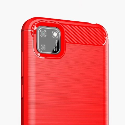 Carbon Case elastyczne etui pokrowiec Huawei Y5p czarny Carbon Case elastyczne etui pokrowiec Huawei Y5p czarny