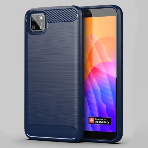 Carbon Case elastyczne etui pokrowiec Huawei Y5p czarny Carbon Case elastyczne etui pokrowiec Huawei Y5p czarny