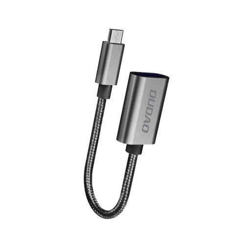 Dudao adapter przejściówka kabel OTG z USB 2.0 na micro USB szary (L15M) Dudao adapter przejściówka kabel OTG z USB 2.0 na micro USB szary (L15M)
