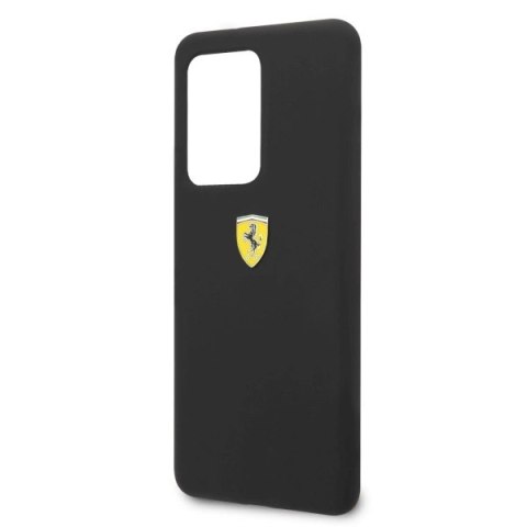 Etui Ferrari Silicone na Samsung Galaxy S20 Ultra - czarne Etui Ferrari Silicone na Samsung Galaxy S20 Ultra - czarne