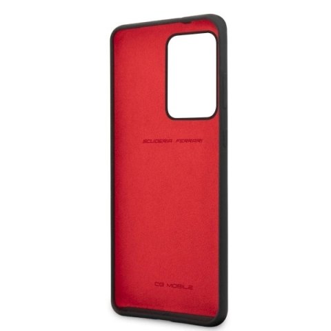 Etui Ferrari Silicone na Samsung Galaxy S20 Ultra - czarne Etui Ferrari Silicone na Samsung Galaxy S20 Ultra - czarne