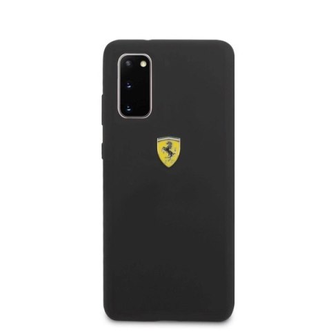 Etui Ferrari Silicone na Samsung Galaxy S20 - czarne Etui Ferrari Silicone na Samsung Galaxy S20 - czarne