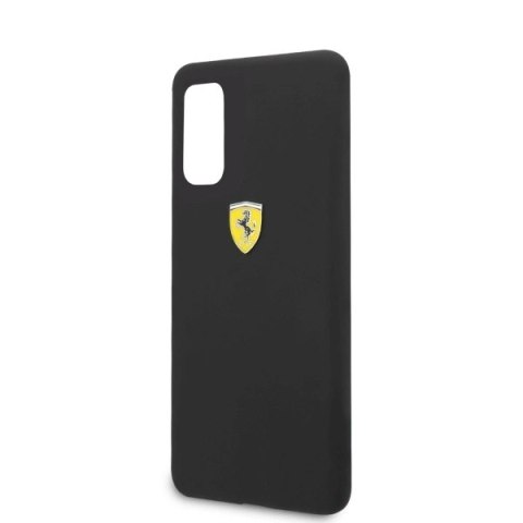 Etui Ferrari Silicone na Samsung Galaxy S20 - czarne Etui Ferrari Silicone na Samsung Galaxy S20 - czarne