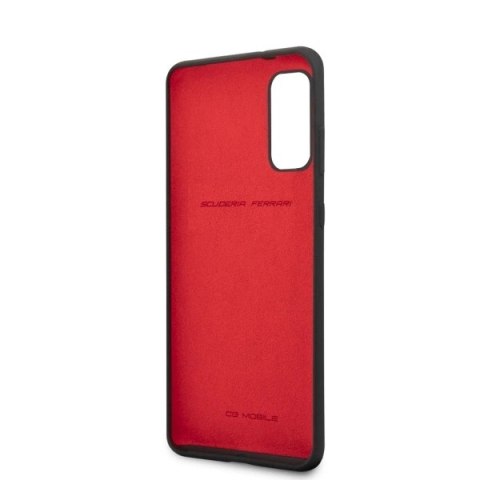 Etui Ferrari Silicone na Samsung Galaxy S20 - czarne Etui Ferrari Silicone na Samsung Galaxy S20 - czarne