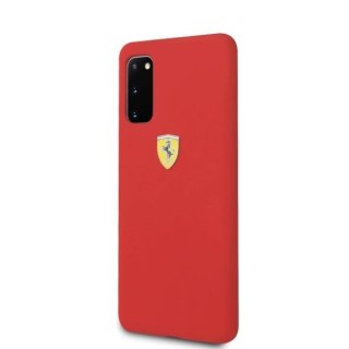 Etui Ferrari Silicone na Samsung Galaxy S20 - czerwone