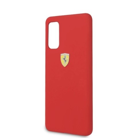 Etui Ferrari Silicone na Samsung Galaxy S20 - czerwone Etui Ferrari Silicone na Samsung Galaxy S20 - czerwone