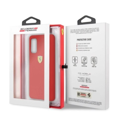 Etui Ferrari Silicone na Samsung Galaxy S20 - czerwone Etui Ferrari Silicone na Samsung Galaxy S20 - czerwone