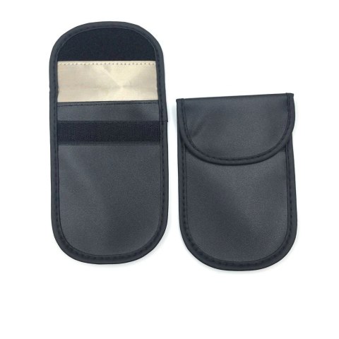 Etui antykradzieżowe na klucze samochodowe blokujące fale radiowe pokrowiec Keyless Faraday Box klatka Faradaya 14 cm z 10 cm cz Etui antykradzieżowe na klucze samochodowe blokujące fale radiowe pokrowiec Keyless Faraday Box klatka Faradaya 14 cm z 10 cm cz