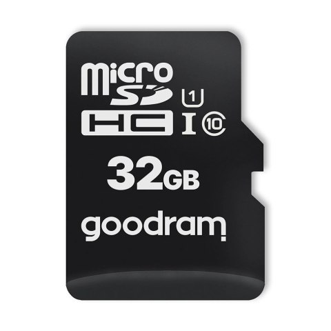Goodram Microcard 32 GB karta pamięci micro SD HC UHS-I class 10, adapter SD (M1AA-0320R12) Goodram Microcard 32 GB karta pamięci micro SD HC UHS-I class 10, adapter SD (M1AA-0320R12)