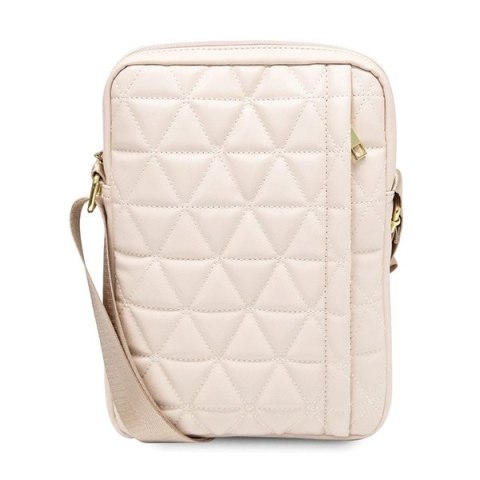Torba Guess Quilted na tablet 10" - różowa