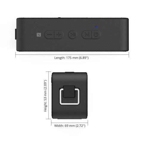 Tronsmart Element T2 Plus 20 W przenośny bezprzewodowy głośnik Bluetooth 5.0 czarny (357167) Tronsmart Element T2 Plus 20 W przenośny bezprzewodowy głośnik Bluetooth 5.0 czarny (357167)