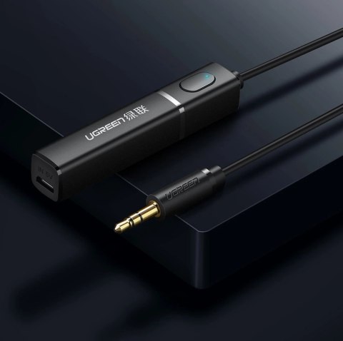 Ugreen transmiter Bluetooth 5.0 bezprzewodowy adapter audio 3,5 mm mini jack czarny (40761 CM107) Ugreen transmiter Bluetooth 5.0 bezprzewodowy adapter audio 3,5 mm mini jack czarny (40761 CM107)