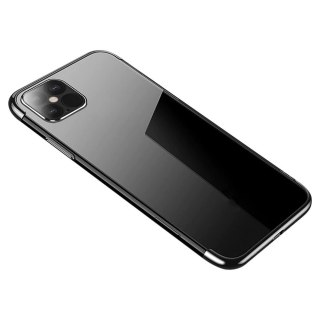 Clear Color case żelowy pokrowiec etui z metaliczną ramką iPhone 12 mini czarny